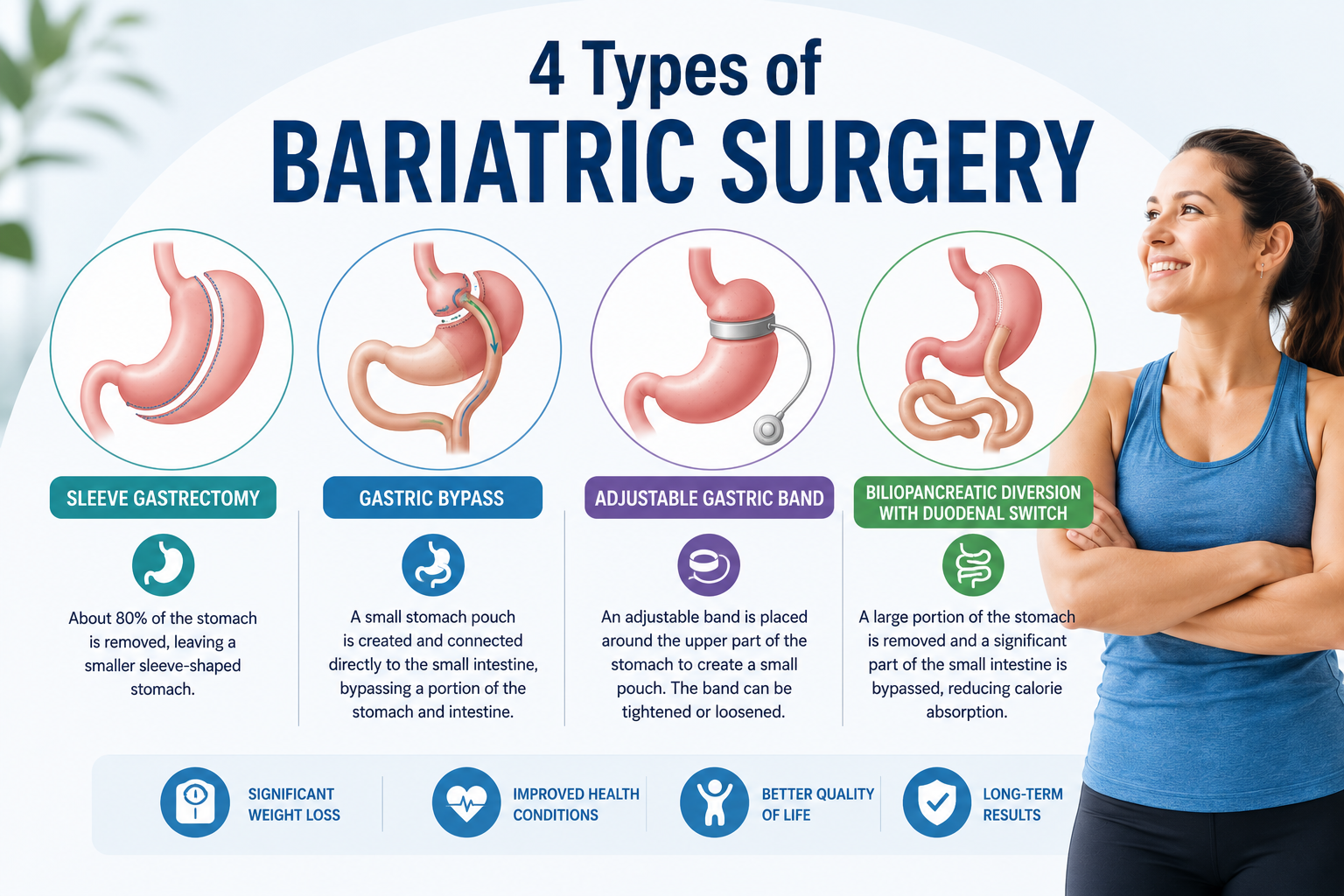 4 Types of Bariatric Surgery
